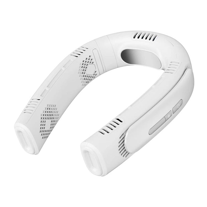 Ventilateur au cou sans fil — Moteur silencieux, 5 vitesses, batterie longue durée