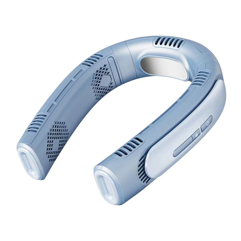 Ventilateur au cou sans fil — Moteur silencieux, 5 vitesses, batterie longue durée