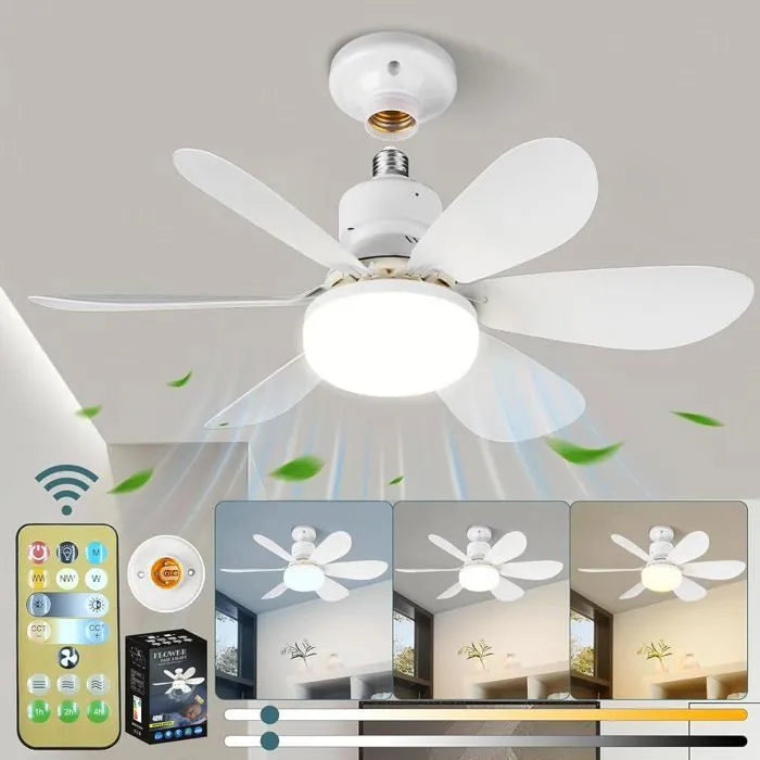 Ventilateur de Plafond Silencieux avec Télécommande — Breezehome